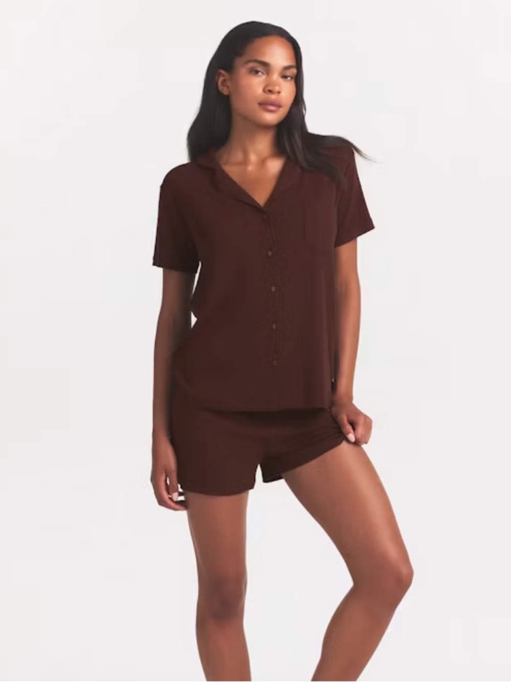 Skims Soft Brown Pajama Shorts Size 4XL